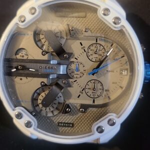 Diesel White and Silver Multi-Dial Smartwatch